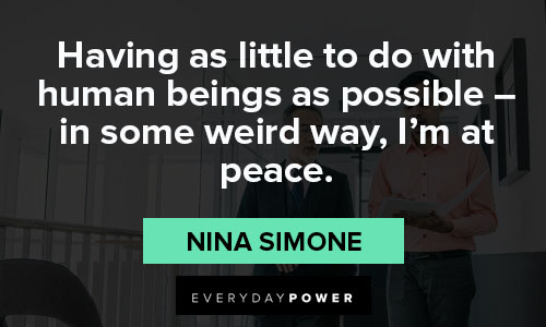 nina simone quotes about peace