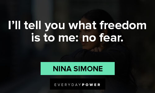 nina simone quotes about freedom