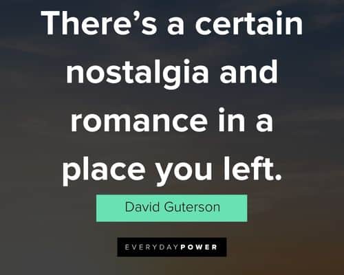 Short nostalgia quotes