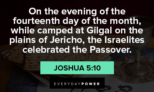 Passover quotes about the Israelites celebrated the passover