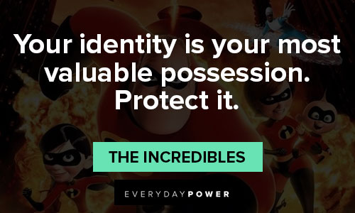 Positive affirmations that your identity is your most valuable possession. Protect it