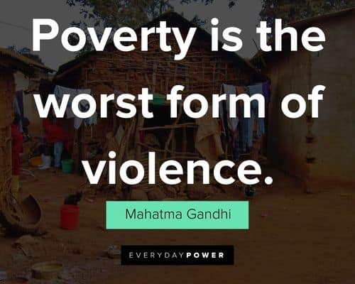 poverty quotes and sayings