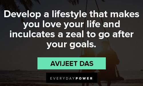 quotes about loving your life on goals