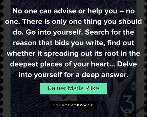 Rainer Maria Rilke quotes about writing