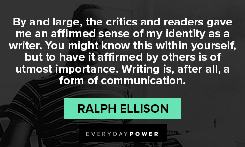 Quotes and Saying ralph ellison quotes