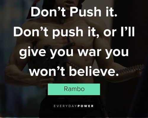 Unique rambo quotes