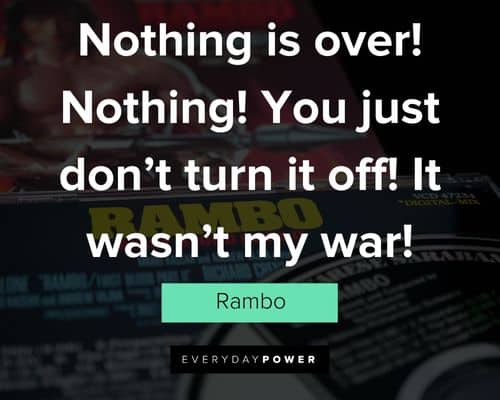 random rambo quotes