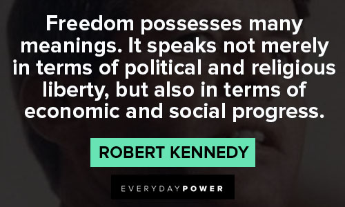 Robert Kennedy quotes on economic 