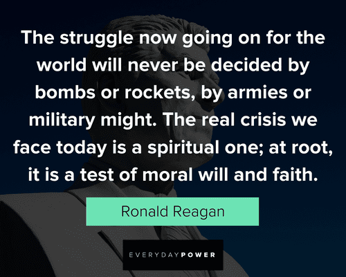 Ronald Reagan Quotes on struggling