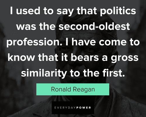 Ronald Reagan Quotes about politics