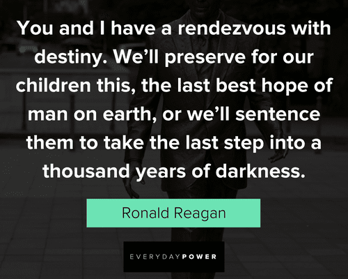 Ronald Reagan Quotes on Darkness