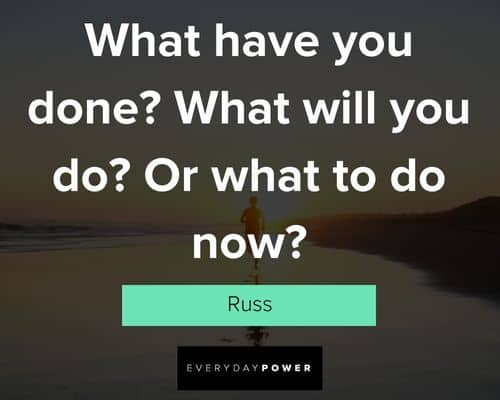 Inspirational Russ quotes and lyrics