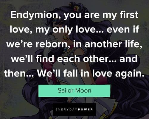 Sailor Moon quotes on falling love