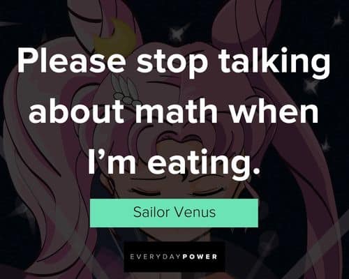 Sailor Moon quotes about stop talking