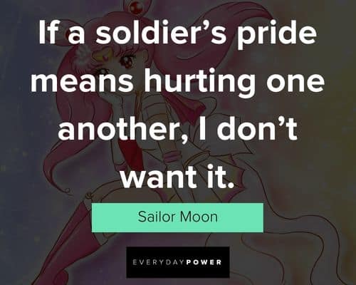 Sailor Moon quotes about pride means hurting