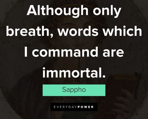 Wise and inspirational Sappho Quotes