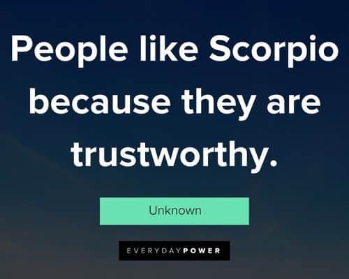 Short Scorpio quotes