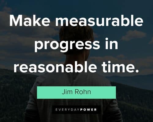 self motivation quotes about make measurable progress in reasonable time