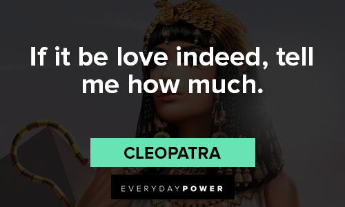 Shakespeare love quotes from Antony & Cleopatra