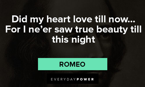 Shakespeare love quotes of beauty