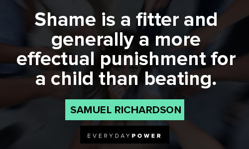 shame quotes on punishment