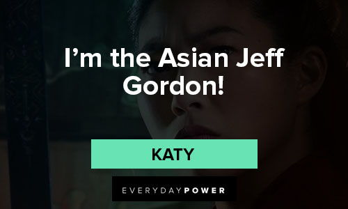 Shang-Chi and the Legend of the Ten Rings quotes of i’m the Asian Jeff Gordon