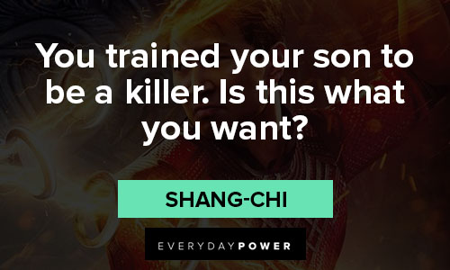 Shang-Chi and the Legend of the Ten Rings quotes on killer