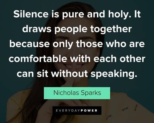 Special silence quotes