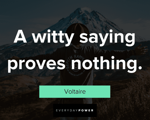 smart quotes about a witty saying proves nothing