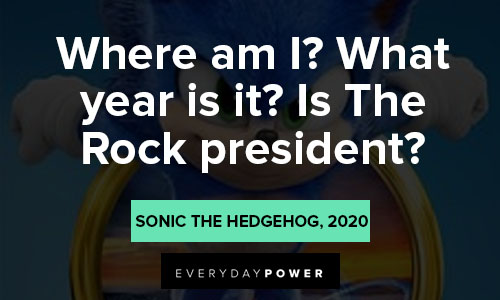 Sonic quotes from Sonic the Hedgehog