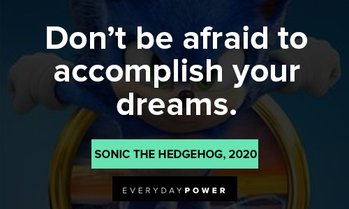 Sonic quotes about dream