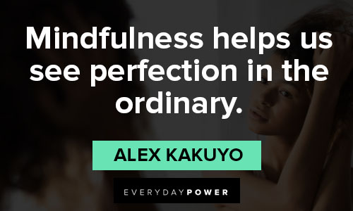 soul-searching quotes that mindfulness helps us see perfection in the ordinary