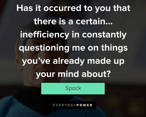 Motivational Spock quotes