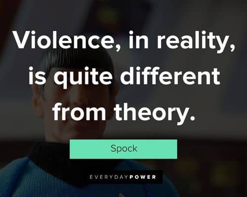 Spock quotes about good and evil