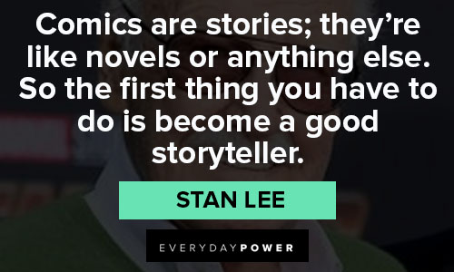 Stan Lee quotes on comic books and fairy tales