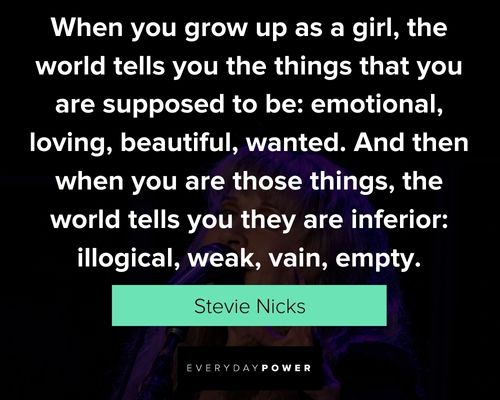 Random Stevie Nicks quotes