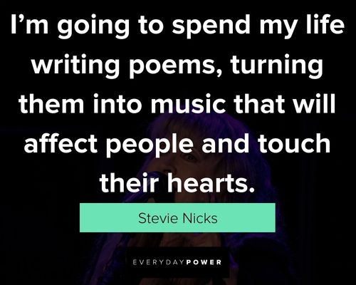 Random Stevie Nicks quotes