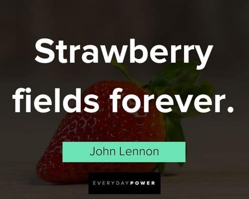 strawberry quotes about strawberry fields forever