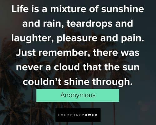 sunshine quotes about life