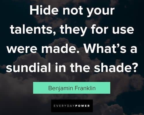 Talent quotes about sharing yours 
