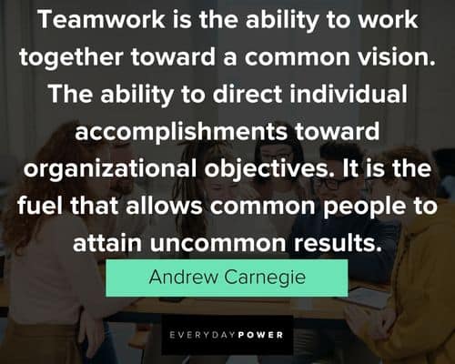 team building quotes from Andrew Carnegie