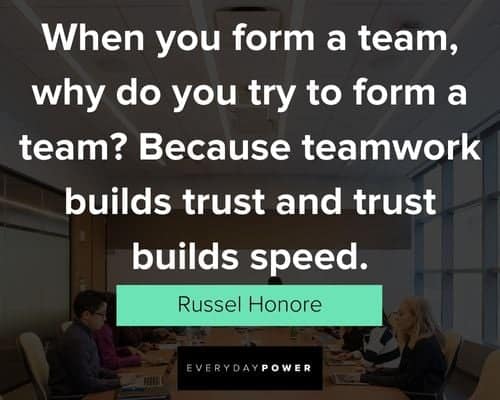 team building quotes about trust builds speed