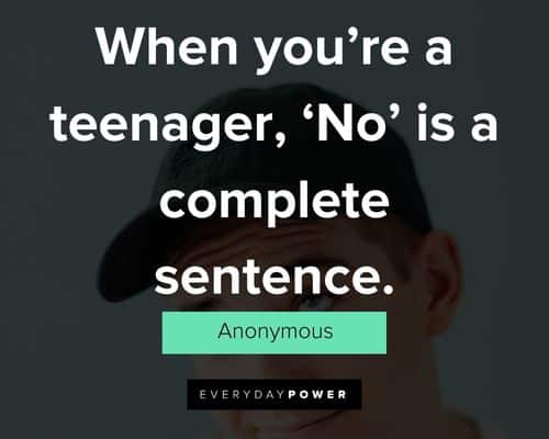 short teenager quotes