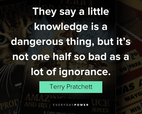 Terry Pratchett quotes about little knowledge