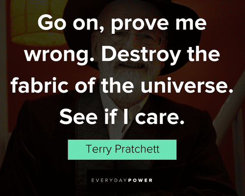 Terry Pratchett quotes about the universe