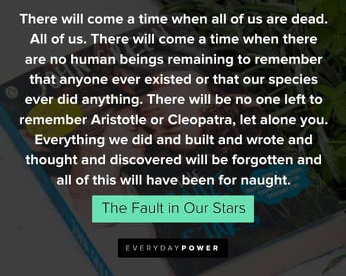 The Fault in Our Stars Quotes About Death