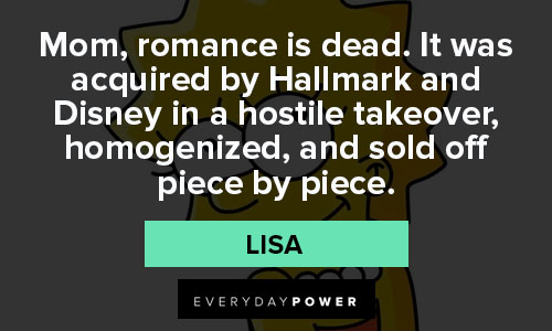 The Simpsons quotes about romance