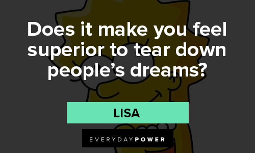The Simpsons quotes for dreams