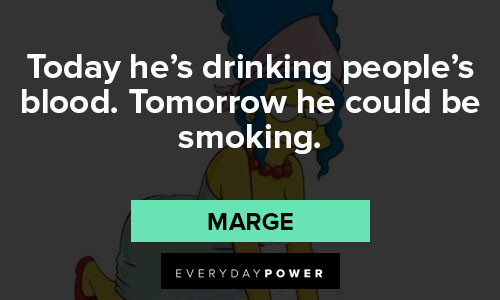 The Simpsons quotes about drinking and smoking