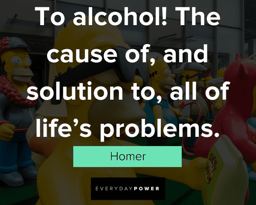 The Simpsons quotes to alcohol!